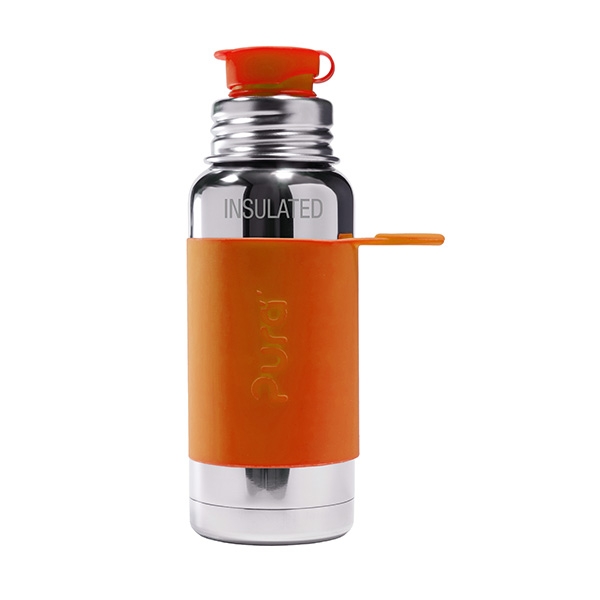 Pura Isolierte Sportflasche 475ml mit Sleeve - Orange