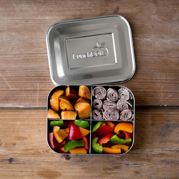 LunchBots Edelstahl Bento Box Medium - Quad