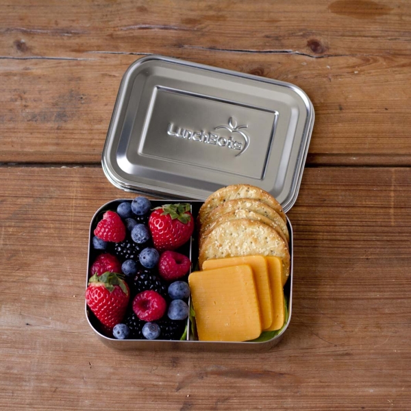 LunchBots Kleine Snack-Box aus Edelstahl - 2-teilig 